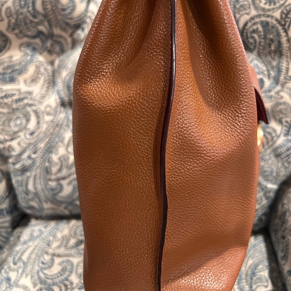 Coach Tabby Hobo Pebbled Leather Saddle Brown Like New - Picture 7 of 13